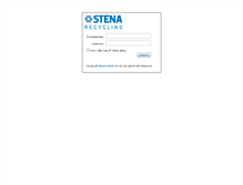 Tablet Screenshot of kundportal.stenarecycling.se